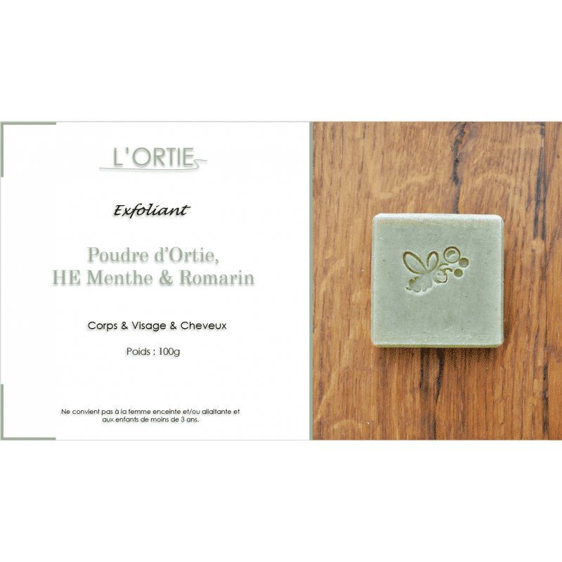 Savon L'Ortie avec description - L'Abeille Savonneuse