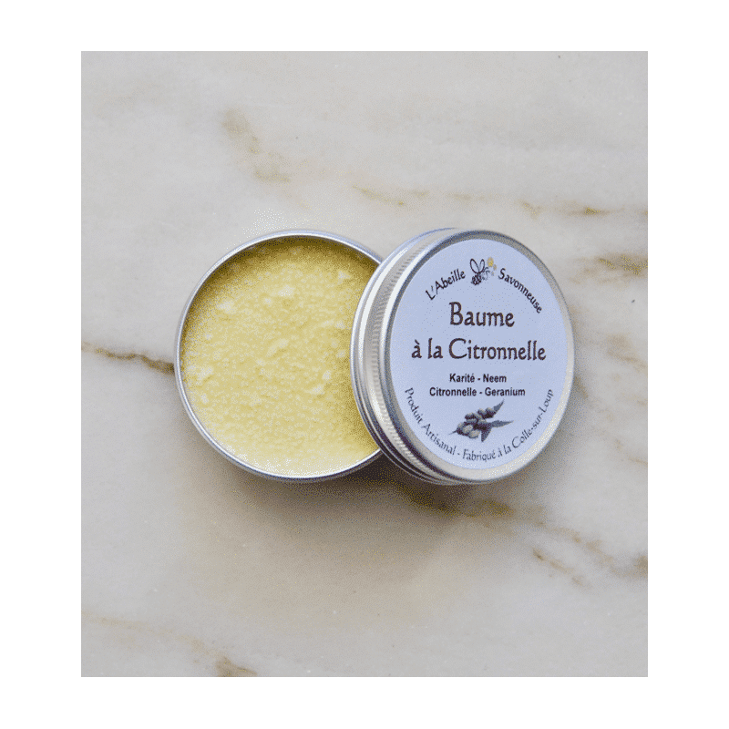 Baume à la citronnelle en pot - L'Abeille Savonneuse