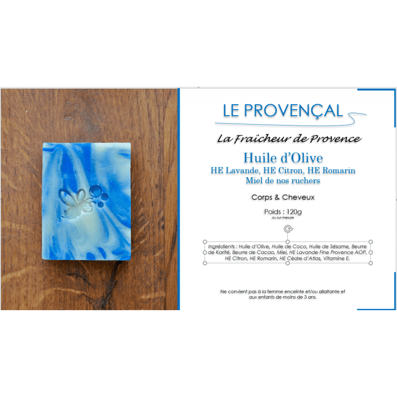 Savon Le Provençal avec description - L'Abeille Savonneuse