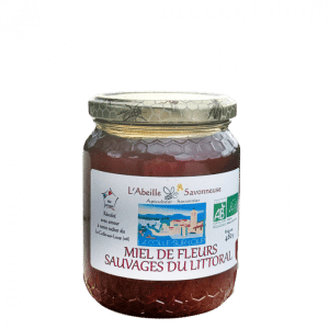 Pot de miel de fleurs sauvages du littoral - L'Abeille Savonneuse